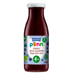 PÕNN Organic Apple-blueberry drink with pulp 4+